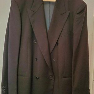 Mani Men's Black Doulebreasted Blazer 44L